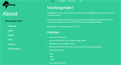 Desktop Screenshot of mustangproject.org